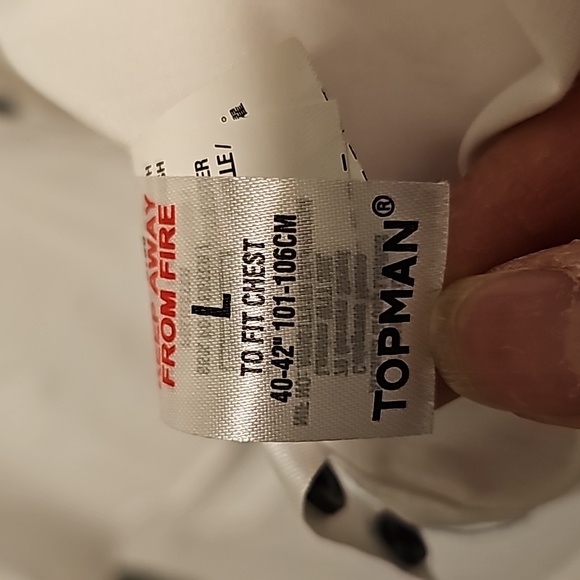 TOPMAN men's WHITE button down dress shirt - Picture 6 of 6